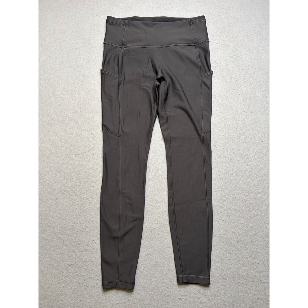 Lululemon Fast and Free Tight Women 8 Black High-Rise 25" Nulux Running Leggings